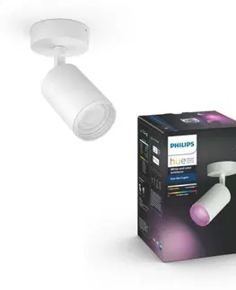 LED bodová svítidla PHILIPS HUE Hue Bluetooth White and Color Ambiance bodové svítidlo Philips Fugato 50631/31/P7 bílé GU10 1x5.7W