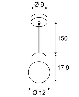 Moderní závěsná svítidla BIG WHITE (SLV) VARYT závěsné svítidlo, 150 cm, E14, 6 W, chrom 1007813