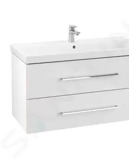 Koupelnový nábytek VILLEROY & BOCH Avento Umyvadlová skříňka, 980x514x452 mm, 2 zásuvky, Crystal White A89200B4