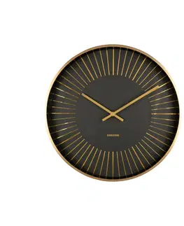 Hodiny Karlsson 5917BK designové nástěnné hodiny 40 cm