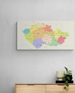 Obrazy na korku Obraz na korku mapa České republiky