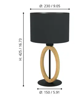 Lampy na noční stolek EGLO Stolní svítidlo BASILDON 1 43569