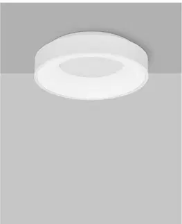 LED stropní svítidla NOVA LUCE stropní svítidlo RANDO THIN bílý hliník a akryl LED 30W 230V 3000K IP20 stmívatelné 9353830