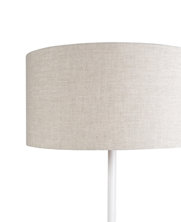 Stojaci lampy Moderní stojací lampa bílá s odstínem pepřové barvy 50 cm - Simplo