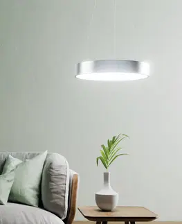Inteligentní lustry LEDVANCE SMART+ LEDVANCE SUN@Home Kruhové LED závěsné světlo stříbrné