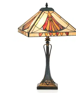 Stolní lampy Artistar Půvabná stolní lampa AMALIA ve stylu Tiffany
