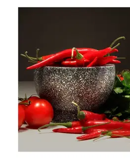 Tapety jídla a nápoje Fototapeta červená zelenina - Red dychotomy