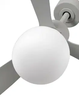 Ventilátory FARO AMELIA L BALL LED stropní ventilátor, šedá