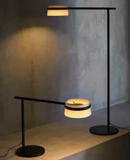 Designové stolní lampy FARO LOOP stolní lampa s klipem jasan