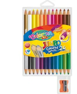 Hračky PATIO - Colorino pastelky Jumbo Duo 24 barev