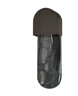 Designová nástěnná svítidla HUDSON VALLEY nástěnné svítidlo HOBART ocel černá mosaz GU10 1x9W 1851-BBR-CE