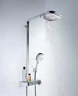 Sprchy a sprchové panely HANSGROHE Raindance Select E Sprchový set Showerpipe 300 s termostatem ShowerTablet Select, 3 proudy, chrom 27127000