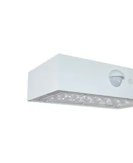 LED osvětlení  LED Solární nástěnné svítidlo se senzorem LED/3W/3,7V 3000K/4000K IP65 bílá 