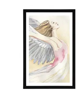 Andělé Plakát s paspartou svobodný anděl