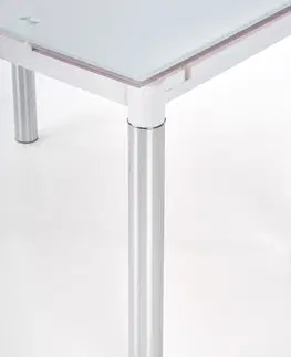 Jídelní stoly HALMAR Rozkládací jídelní stůl Logan bílý