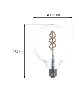 SmartHome LED ostatní žárovky PRIOS Prios LED filament E27 G125 4W RGBW WLAN čirá 3ks