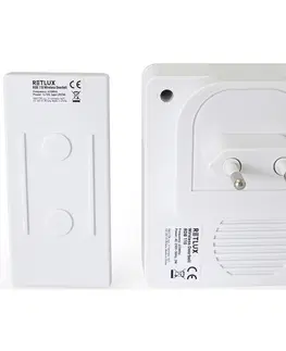 Domovní alarmy Retlux RDB 110 Bezdrátový zvonek do zásuvky, 1x tlačítko, dosah 150 m