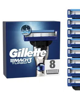 Zastřihovače vlasů a vousů Gillette Náhradní hlavice Mach3 Turbo, 8 ks