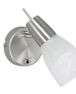 LED bodová svítidla LEUCHTEN DIREKT is JUST LIGHT LED nástěnné svítidlo, nastavitelné, sklo, ocel 3000K LD 11861-55