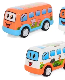 Hračky LAMPS - Autobus Happy na setrvačník 10cm, Mix produktů