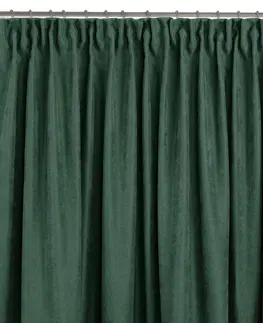 Záclony HOMEDE Závěs MILANA klasická transparentní dračí páska 5 cm zelený, velikost 140x300