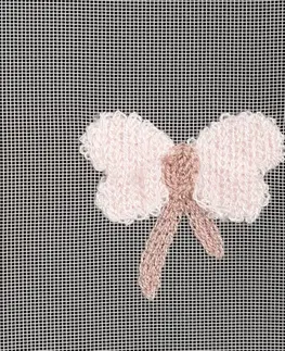Záclony DekorStyle Dětská záclona s motýlky WENDY 140x250 cm bílá