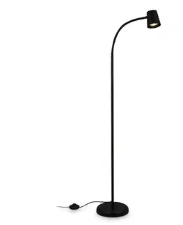 Moderní stojací lampy BRILONER Stojací svítidlo, 127,5 cm, 1x GU10, max. 9W, černá BRILO 1476015