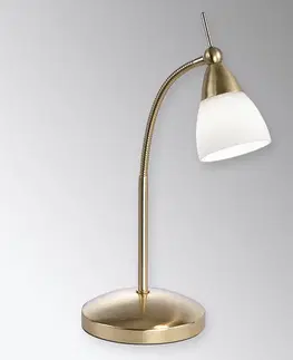 Stolní lampy Paul Neuhaus Mosazná LED stolní lampa Pino se stmívačem