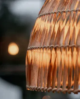 Závěsná venkovní svítidla PR Home PR Home venkovní závěsná lampa Krajka z přírodního vlákna, kabel se