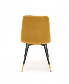 Židle HALMAR Židle MUSTARD K438 hořčicově žlutá