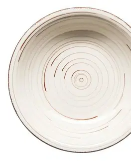 Talíře Mäser Keramický hluboký talíř Bel Tempo 21,5 cm, béžová