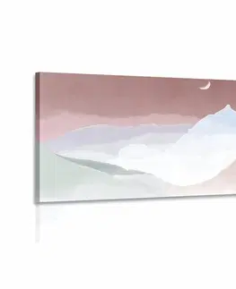 Obrazy hory Obraz majestátní pastelové hory