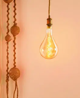 Závěsná světla Näve LED závěsné světlo Ontario, konopné lano, 1 zdroj