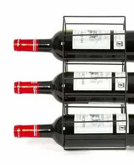 Stojany na víno Compactor Stojan pro 6 lahví vína, 28 x 28 x 4,5 cm, matná ocel
