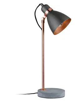 Stolní lampy kancelářské Paulmann Paulmann Orm stolní lampa s betonovou nohou