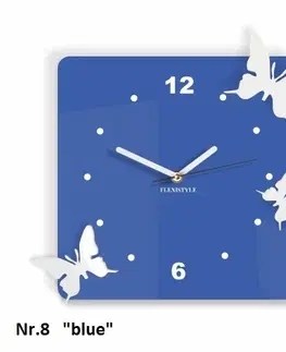 Nástěnné hodiny 3D nástěnné dekorační hodiny motýle