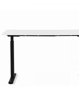 Výškově nastavitelné psací stoly KARE Design Pracovní stůl Office Smart - černý, bílý, 120x70