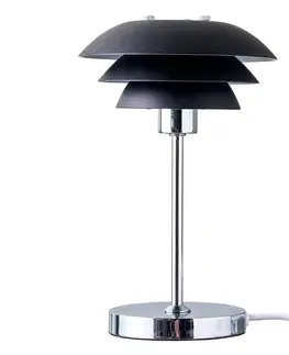 Stolní lampy na noční stolek Dyberg Larsen Dyberg Larsen DL16 stolní lampa, kov, černá