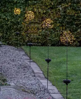 Solární dekorace na zahradu STAR TRADING LED solární světlo Firework zapichovací hrot 85 cm