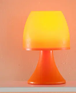 Osvětlení a elektro Stolní lampička na 6 LED diod, oranžová