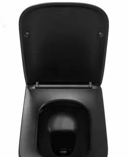 Záchody REA Závěsná WC mísa Julio Black Matt REA-C6550