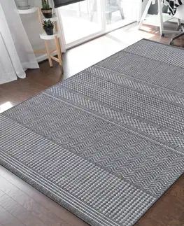 Skandinávské koberce Univerzální koberec s jemným vzorem v šedé barvě Šířka: 160 cm | Délka: 230 cm