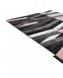 Koberce a koberečky Dywany Lusczow Kusový koberec ALTER Bax pruhy růžový, velikost 140x190