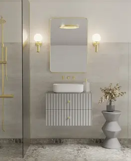 Koupelnový nábytek Hector Skříň pod umyvadlo s deskou Lore 60 cm šedá
