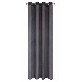 Jednobarevné hotové závěsy Krásné jednobarevné závěsy v šedé barvě 140 x 250 cm