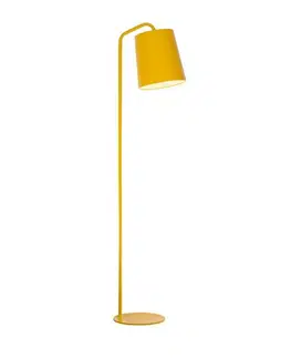 Stojací lampy se stínítkem Nova Luce Moderní stojací lampa Stabile ve třech barevných provedeních - 1 x 60 W, žlutá NV 549601