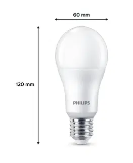 LED žárovky Philips Philips LED žárovka E27 13W 1521lm 2700K matná 3ks