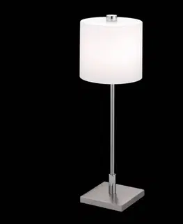Stolní lampy na noční stolek Knapstein KNAPSTEIN stolní lampa LED MERCY nikl matný, chrom