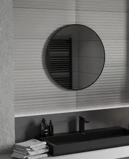 Koupelnová zrcadla MEXEN Loft zrcadlo 75 cm, černý rám 9850-075-075-000-70