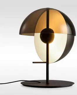 Stolní lampy Marset MARSET Theia M LED stolní lampa Ø 32 cm černá